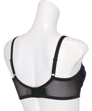 WACOAL ブラジャー 【エアインブラ】 つけごこち軽い ムレにくい 体型特徴に合わせた設計 レディース BXB427 /ワコール ブラック