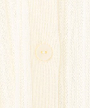 uncrave シアーニット リブロングカーディガン オフ