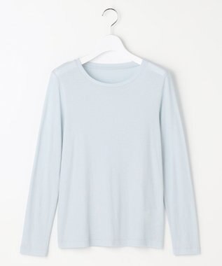 自由区 S レイヤリングシアーインナー カットソー サックスブルー