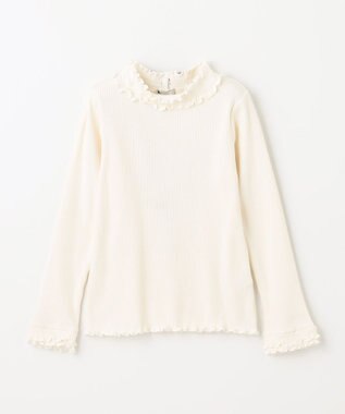 ANY KIDS バックリボン カットソー エクリュ