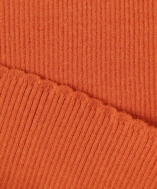ANY KIDS 首フリル しあわせタッチ ニット オレンジ