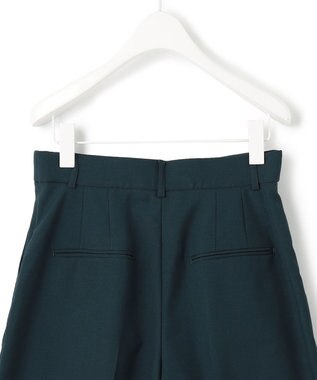 ICB 【洗える】 ウールマットウース ショートパンツ パイングリーン系