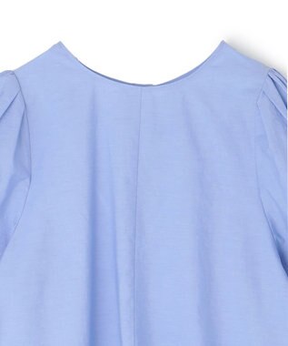 UNFILO ワッシャーブロード 2WAYブラウス ブルー