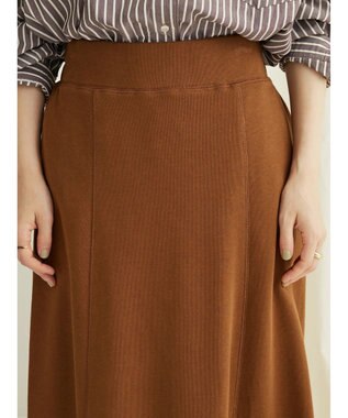 CRAFT STANDARD BOUTIQUE カットオフＡライン裏毛スカート Brown