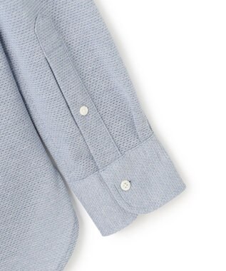 J.PRESS MEN ポロシャツのような快適な着心地【吸水速乾 / ストレッチ / 消臭 / ノンアイロン】エレスポジャージー ドレスシャツ / B.D. サックスブルー系