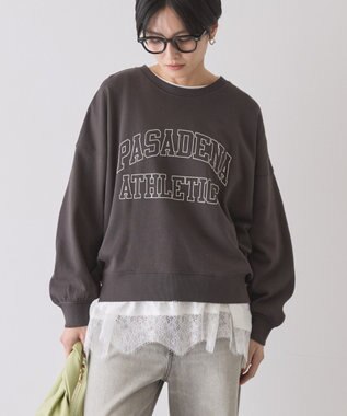 AMERICAN HOLIC スカラップレースプルオーバー Black