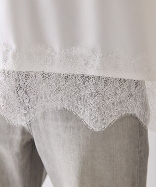 AMERICAN HOLIC スカラップレースプルオーバー Off White