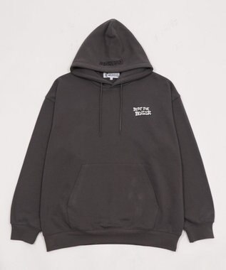 WEGO 【ユニセックス着用ITEM】別注NEWJACKグラフィックプルパーカー ブラック中濃色