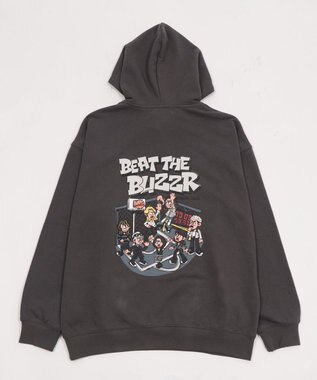 WEGO 【ユニセックス着用ITEM】別注NEWJACKグラフィックプルパーカー ブラック中濃色