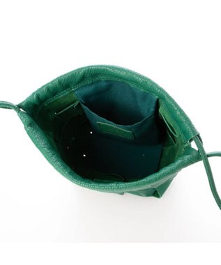 UNBILLION perche サスティナブルメッシュドロストショルダーバッグS グリーン