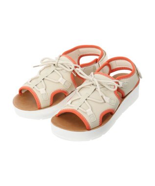 Green Parks ＲＵＰＩＳ．レースアップスポーツサンダル Light Beige