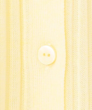 uncrave シアーニット リブロングカーディガン クリームイエロー