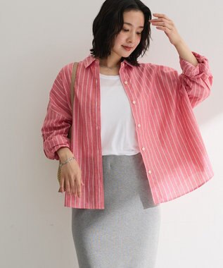 Green Parks 綿麻混シャツ