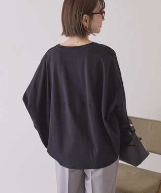 AMERICAN HOLIC 【先行予約】【UVカット】コクーンポンチプルオーバー Black