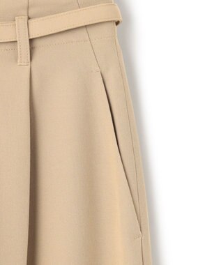 UNFILO イージーチノ ベルト付きパンツ ベージュ