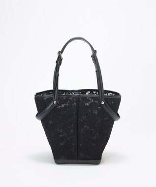 TOPKAPI 【TREASURE TOPKAPI】2way チェンジング トートバッグ レース/レオパード ブラック