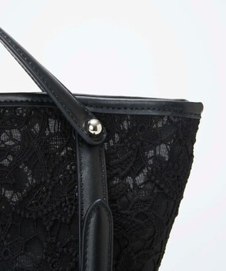 TOPKAPI 【TREASURE TOPKAPI】2way チェンジング トートバッグ レース/レオパード ブラック