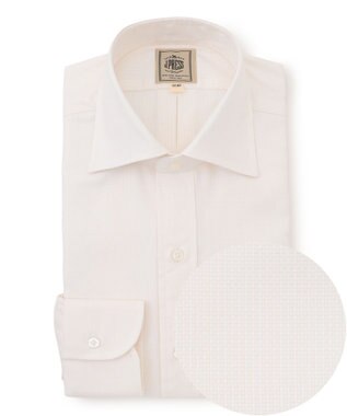 【Single Needle Tailoring / 形態安定】MILETAエレガントドビー ドレスシャツ / ワイド