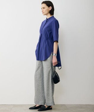 ICB 【先行予約】 ヴィンテージスパンブロード デザインブラウス ロイヤルブルー