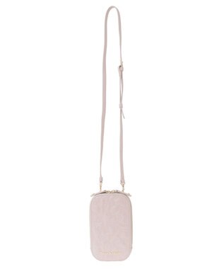 Maison de FLEUR リボンキルティングスマホポシェット Pink