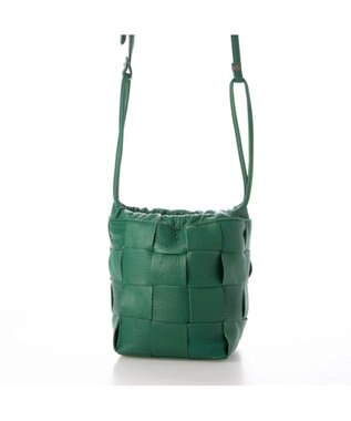 UNBILLION perche サスティナブルメッシュドロストショルダーバッグS グリーン