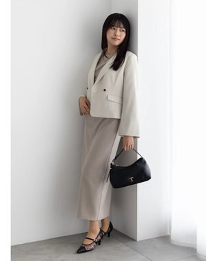 Te chichi ドレープ I ラインワンピース【AOYAMA FASHION ASSOCIATION × Te chichi】 グレー