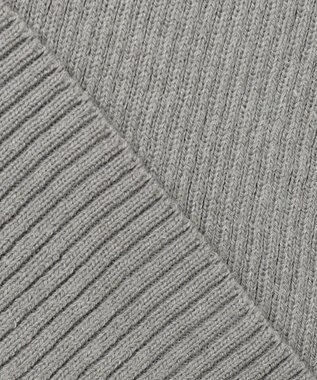 ANY 【洗濯機可】ウォームニットリブタートルネック グレー