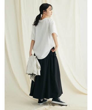 CRAFT STANDARD BOUTIQUE サイドフリルギャザースカート Black