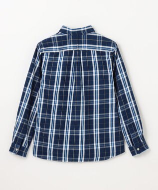 J.PRESS KIDS 【140-170cm】ストライプ＆チェック シャツ ネイビー系チェック