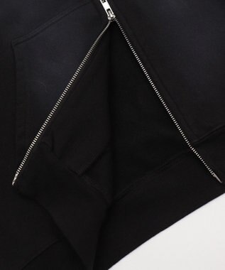 WEGO 【ユニセックス着用ITEM/MLサイズ展開】グラフィックZIPパーカー ブラック