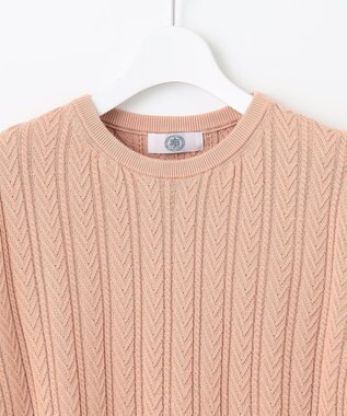 J.PRESS LADIES L 【洗える】 TSUBOMI WG ニット ライトオレンジ系