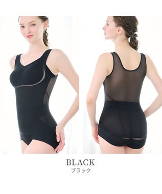 BRADELIS New York 【Yukine inc. 】ゆきねえモアソフト快適フルカップブラキャミ25 接触冷感 速乾 快適補整 ノンワイヤー ブラトップ カップ付きインナー ブラック