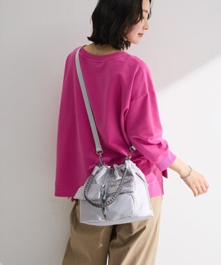 Green Parks 七分袖ロゴ裏毛プルオーバー Pink
