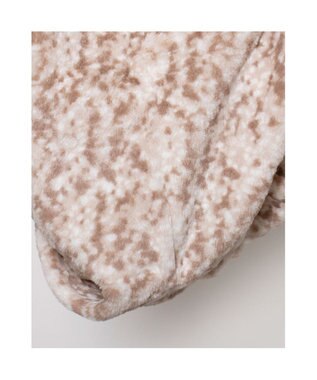 UNBILLION カシュネ cache nez / アニマル柄フェイクファースヌード ベージュ