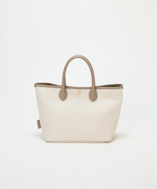 TOPKAPI 【Breath TOPKAPI】RIPPLE リプル レザーハンドル ミニ トートバッグ アイボリー