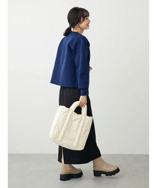 Green Parks ゴールド釦ボックス型カーディガン Navy