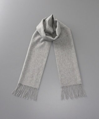 AURORA WEB限定  カシミヤ マフラー（幅30cm) ミディアムグレー