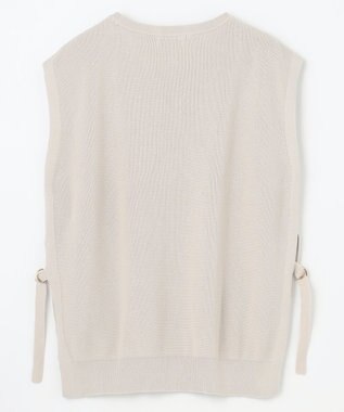 ANY L スプリングニットベスト サンドベージュ