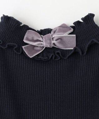 ANY KIDS バックリボン カットソー ネイビー