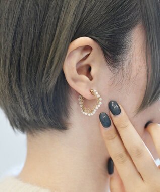 CASUMINO sweet pie mini 白蝶貝ピアス gold