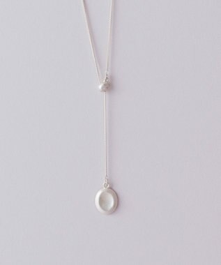 Pisceans デントプレートスライドネックレス マットシルバー