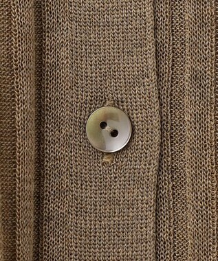 uncrave シアーニット リブロングカーディガン モカ