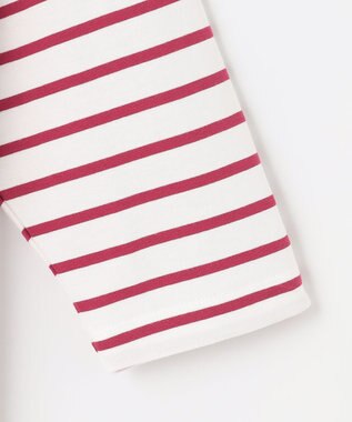 ANY オーガビッツ ボーダーカットソー マゼンタ