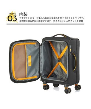 Samsonite アメリカンツーリスター スーツケース 38L(/40L) アップライト4.0 スピナー55 APPLITE4.0 ブラックマスタード