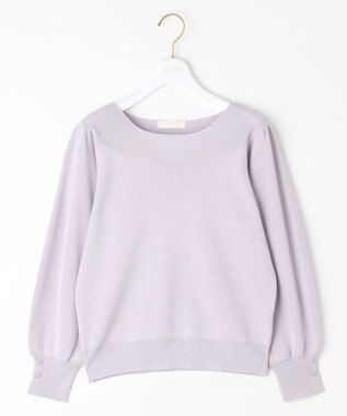 ANY SIS S 【洗える】フラワーモイスチャー ニット スイートピー