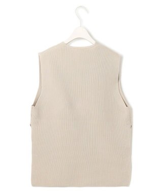 ICB L 【洗える】リサイクルポリエステルハイゲージ  ニットベスト トープ系