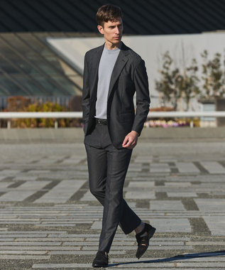 GOTAIRIKU セットアップ対応【カイテキ７機能】ドライジャージー パンツ_ヘリンボーン柄(26年モデル) グレー×ヘリンボーン柄