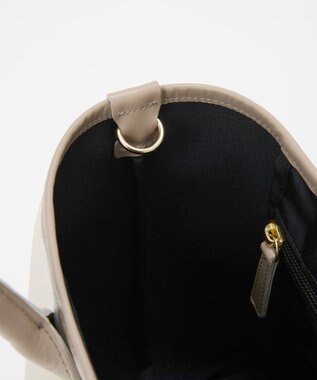 TOPKAPI 【Breath TOPKAPI】RIPPLE リプル レザーハンドル ミニ トートバッグ アイボリー