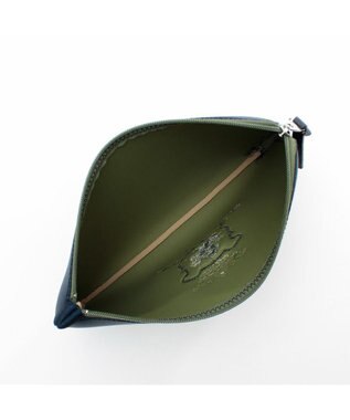 A.D.M.J. 【魔法の様に軽い】マジックライト/スパニッシュファブリックエンブレム刺しゅうフラットポーチ2セット(L/LL) マリノ