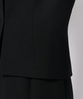 自由区 FORMAL 【前開きワンピース】ネルファータリンググログラン ジャケット+ワンピース ブラック系